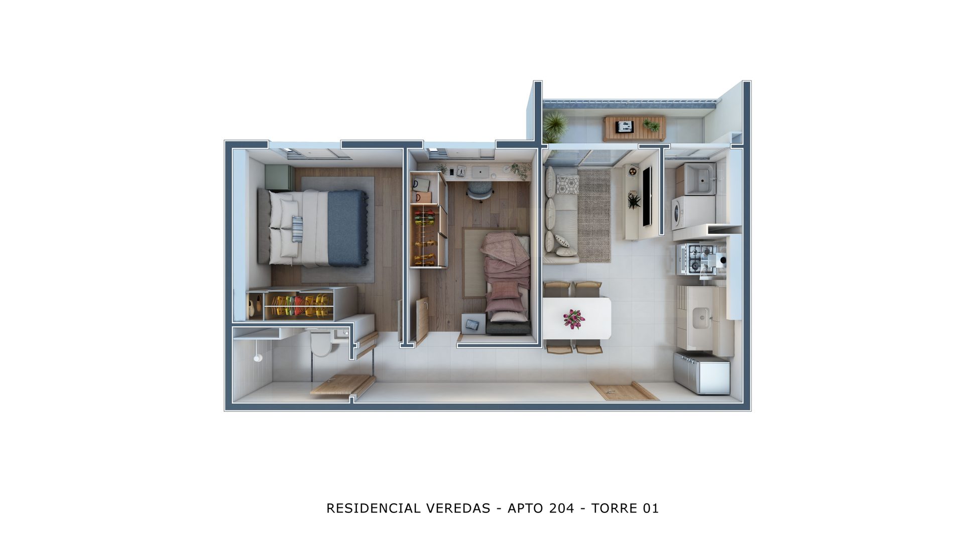 Planta de 43 m² — imagem 1