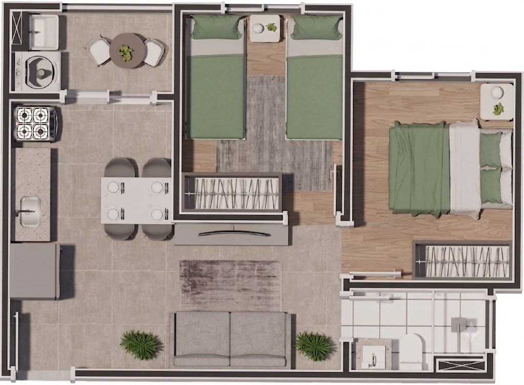 Planta de 40 m² — imagem 1