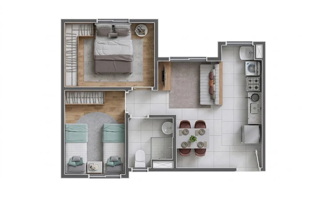 Planta de 40 m² — imagem 1