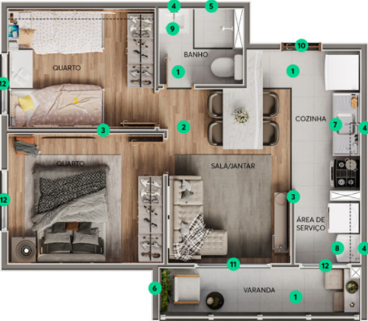 Planta de 41 m² — imagem 1