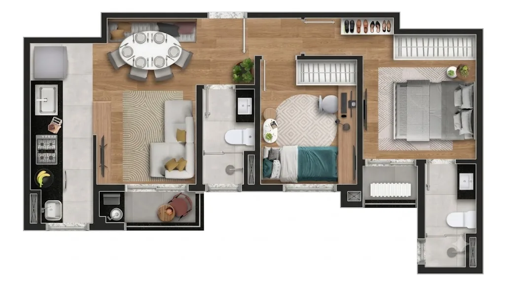 Planta de 52 m² — imagem 1