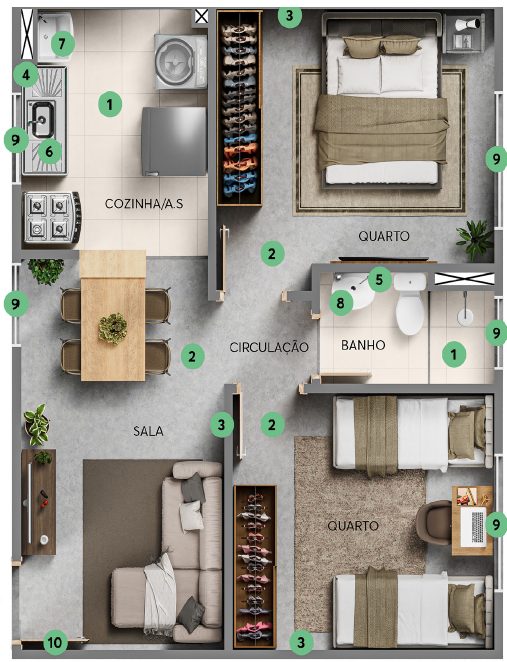 Planta de 40 m² — imagem 1