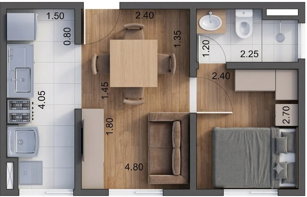 Planta de 29 m² — imagem 1