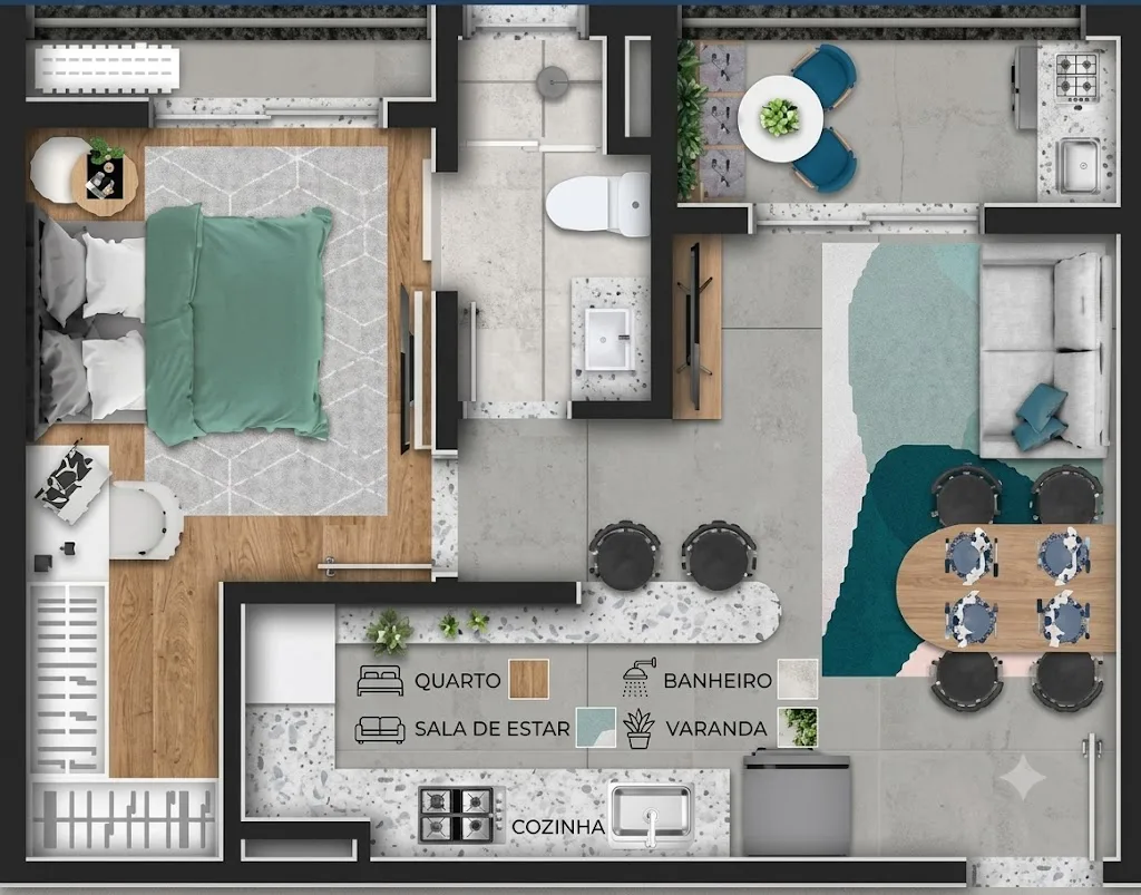 Planta de 40 m² — imagem 1
