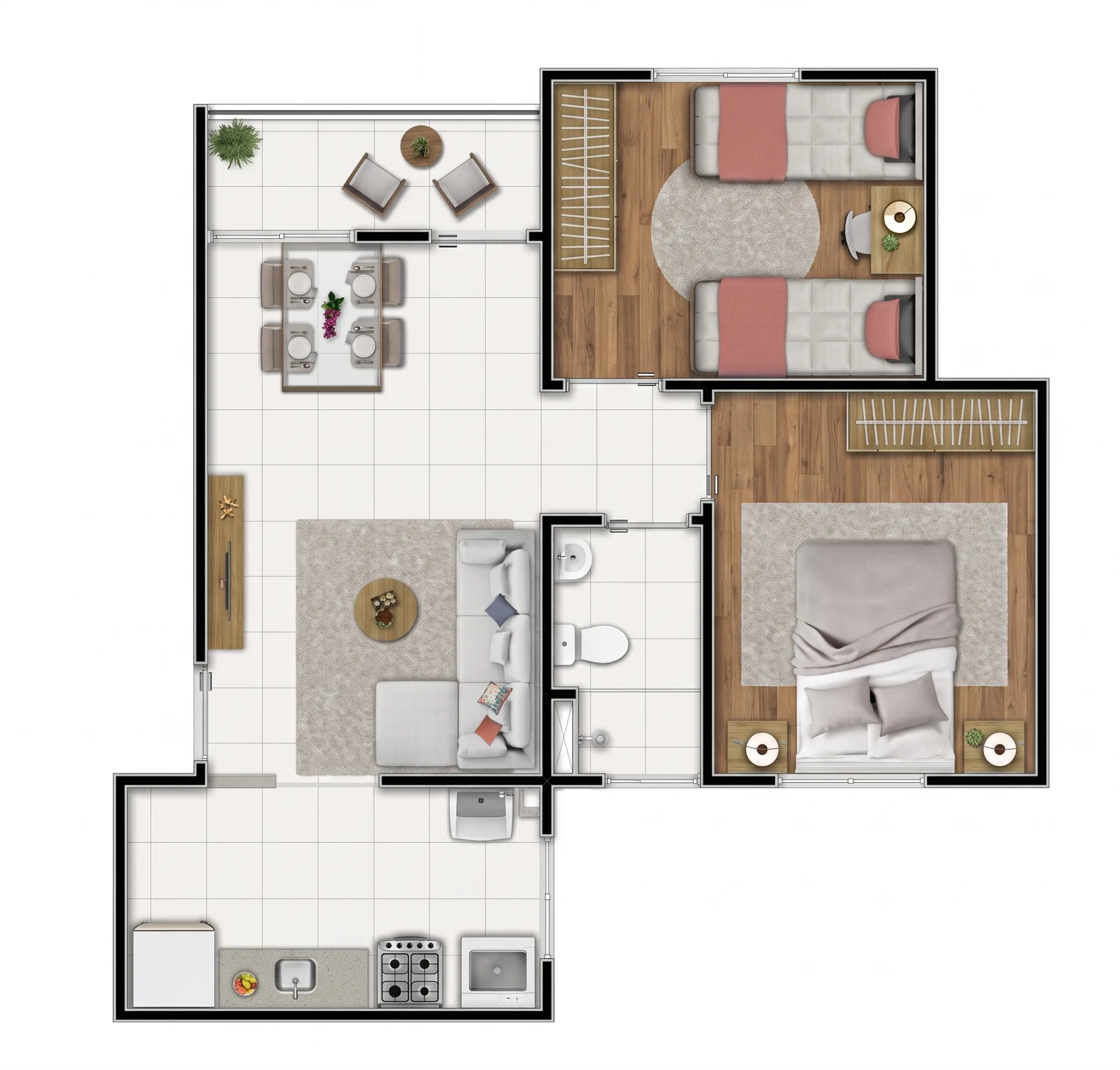 Planta de 43 m² — imagem 1