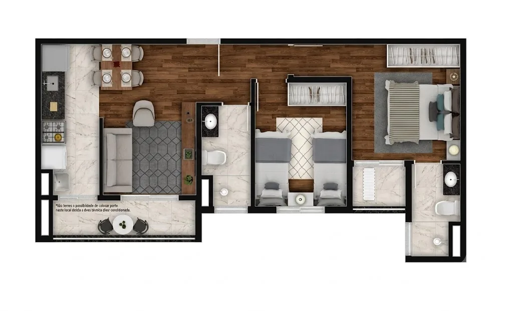 Planta de 53 m² — imagem 1