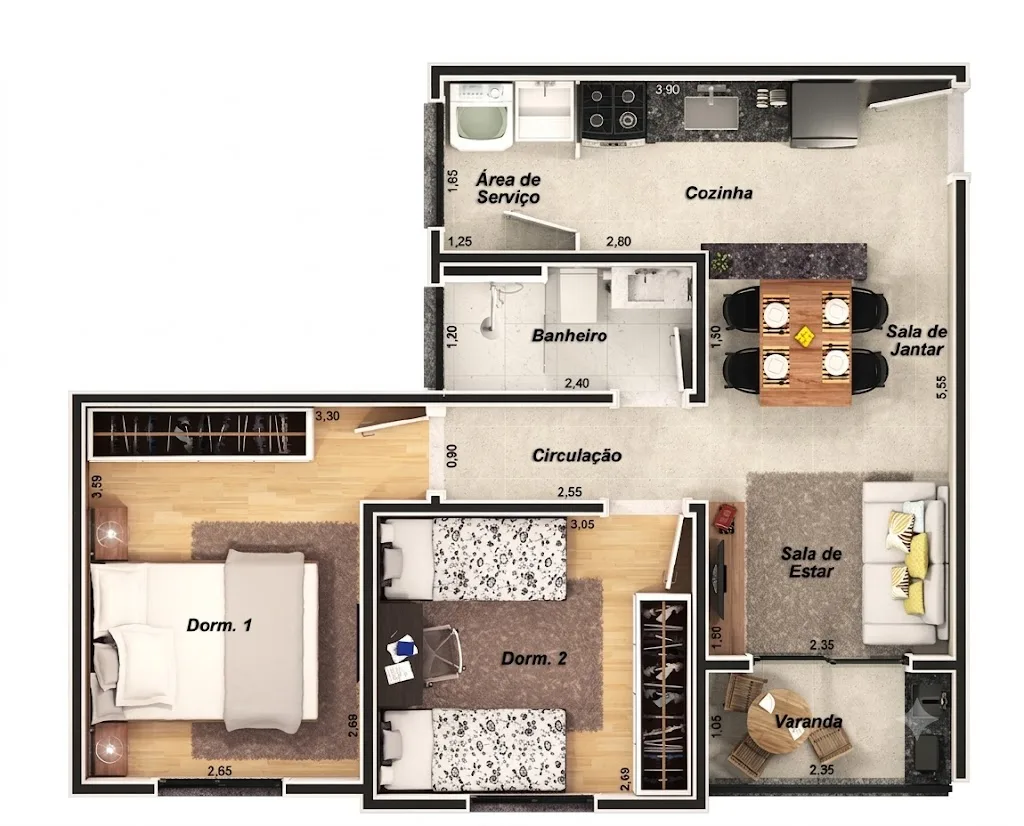 Planta de 50 m² — imagem 1