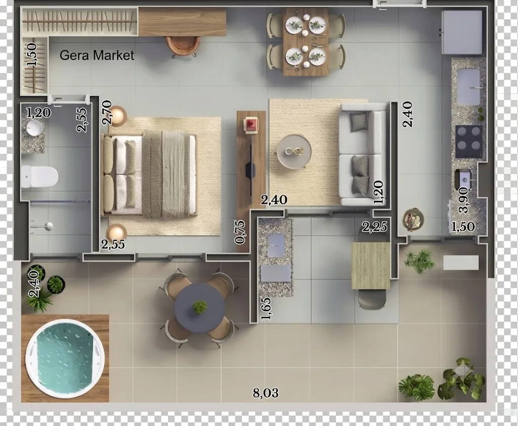 Planta de 40 m² — imagem 1
