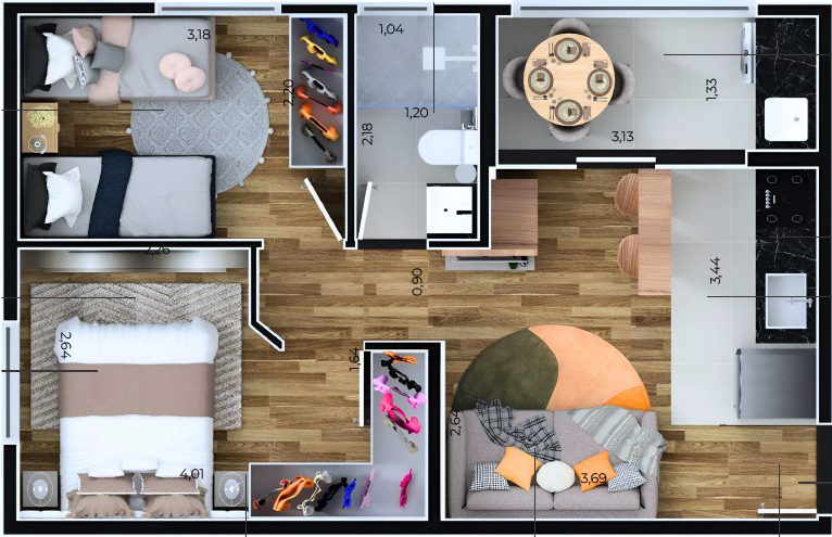 Planta de 42 m² — imagem 1